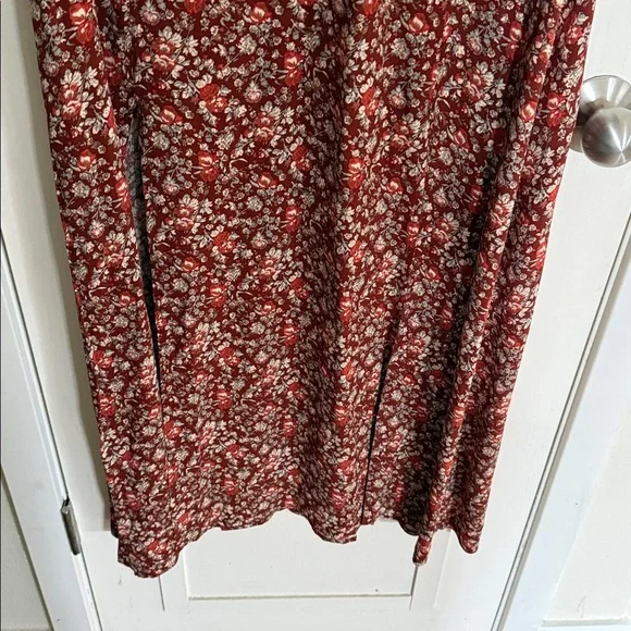 Treasure & Bond Red Floral Long Sleeve Dress medium, nwt - Picture 7 of 12